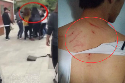 女老师围殴男生