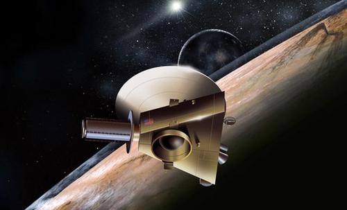 “新视野”号飞掠冥王星艺术想象图