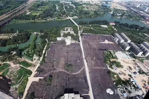 西流湖附近拆迁工地