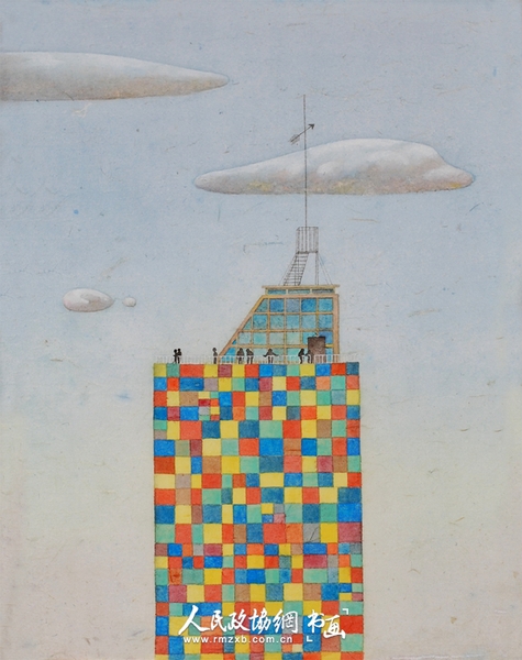 陈露-《Loving Strangers No.11》-50x40cm-纸本设色-2015_副本