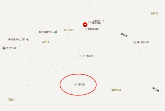 陕西山阳山体滑坡地点