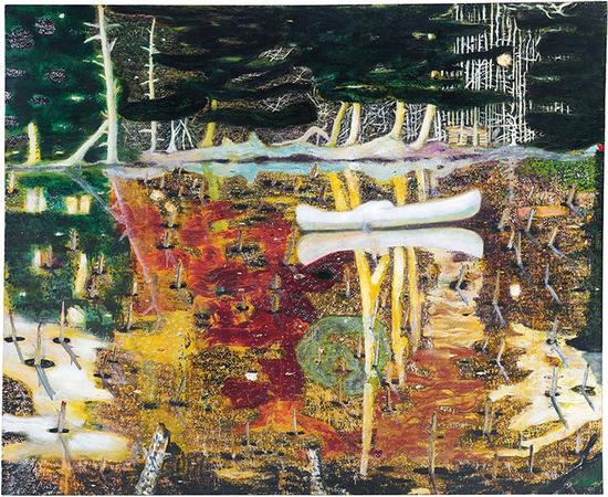 彼得·多伊格,《淹没》(1990)图片:Courtesy of Christie's.