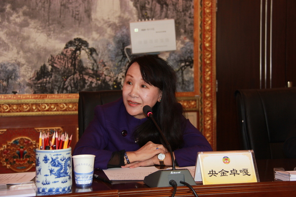 4.西藏自治区政协常委央金卓嘎发言