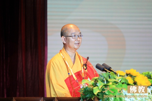 学诚法师在在第四届世界佛教论坛开幕式上致辞 学诚法师在在第四届世界佛教论坛开幕式上致辞