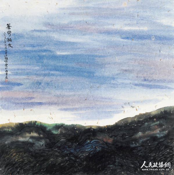 20  邵晓峰《苍穹极光》，69.5cm×69.5cm，2015年_副本