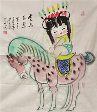 中国绘画获得专利的非常鲜有，而王金玉以其“文漫水墨画”获得国家专利，更是难得。12月19日，“金陵九闲”书画展将在南京市美术馆开幕。溧水的文漫水墨画家王金玉就是“九闲”之一，他先后发表作品千余幅，出版图书和画册数十本，多种美术设计在全国获金、银奖；首创的“文漫水墨画”2013年5月还获得了国家专利。