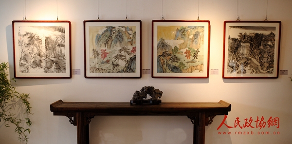 “学院风骨——中国画四人作品展”展出的部分画作3