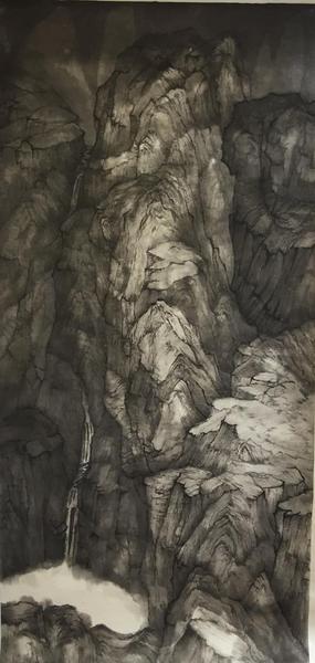 马圣超 “静谧96x190cm 水墨纸本2014”