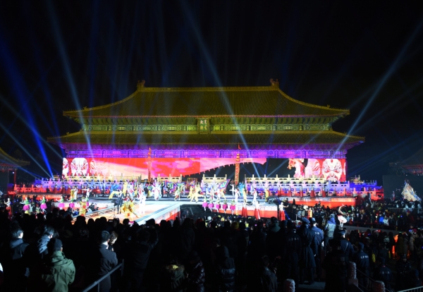 这是活动现场（1月1日摄）。