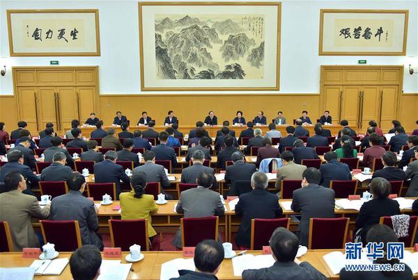 1月8日，全国统战部长会议在北京召开，中共中央政治局常委、全国政协主席俞正声出席并讲话。 新华社记者 李涛 摄1