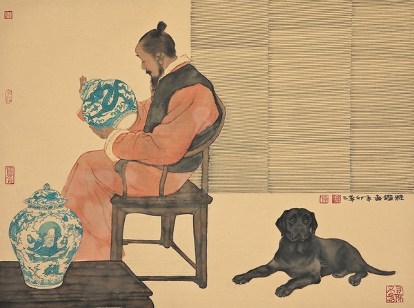 3 雅鉴图68X40CM纸本设色2011_副本