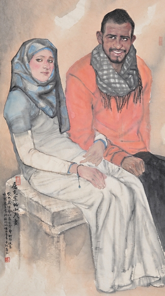 卢克索的小夫妻-139x69cm_副本