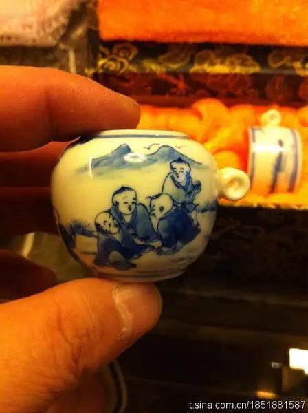 于谦的心爱之物——青花、婴戏图