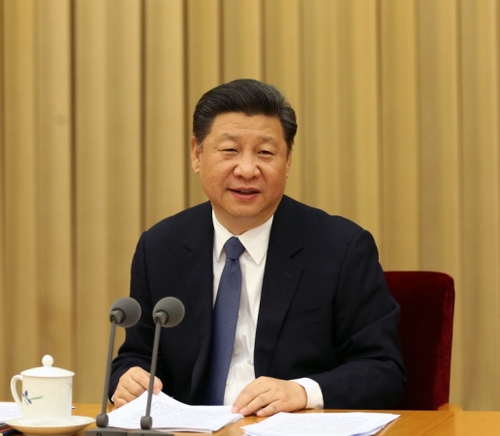 新华社照片，北京，2016年4月23日
    习近平在全国宗教工作会议上发表重要讲话
    4月22日至23日，全国宗教工作会议在北京举行。中共中央总书记、国家主席、中央军委主席习近平发表重要讲话。
    新华社记者 马占成 摄
