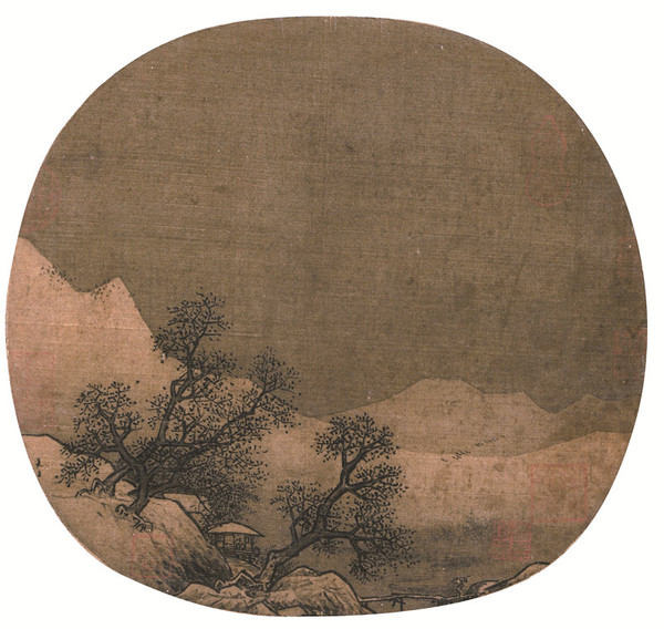 夏圭（南宋）  山庄暮雪图_副本