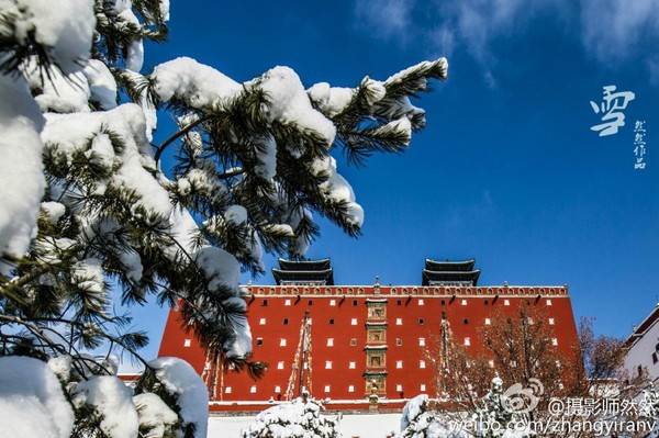 承德小布达拉宫雪后惊艳瞬间