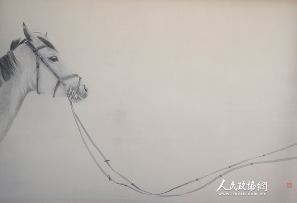 李关关，二分之一隐，绢本水墨，2015