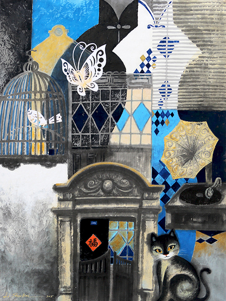 11《申life·蓝》Shen Life ~ Azul 100-73cm 2015