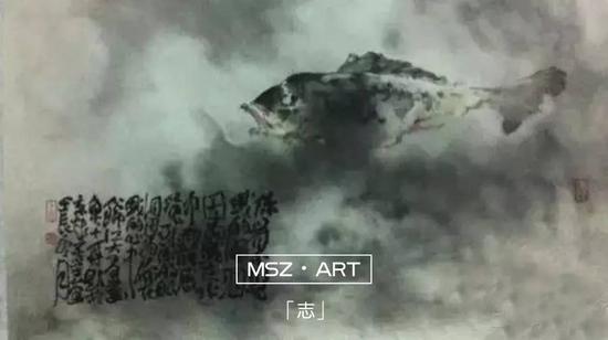 左下题字：你看不见我的眼泪，因为我在水中。我能感觉到你的眼泪，因为你在我的心中