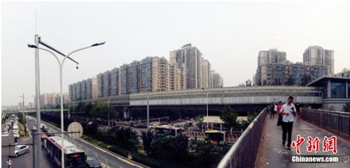 北京5号线天通苑地铁站 <a target='_blank' href='http://www.chinanews.com/' >中新网</a> 马榕 摄