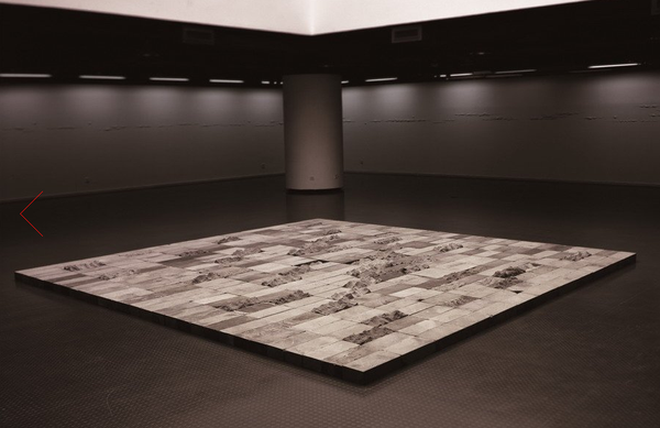 谭勋，《24.2㎡》，500x480cm，青砖，2012