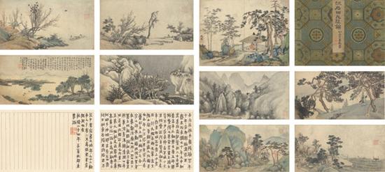 香港蘇富比2016秋拍古代书画专场，沈周的《九段锦》以1736万港元成交