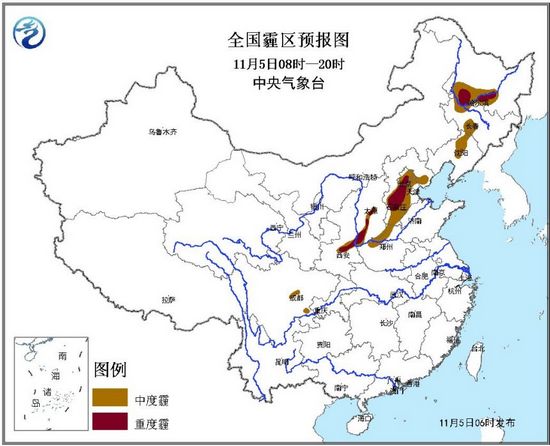 北京天津河北等地有中度霾午后逐渐减弱或消散