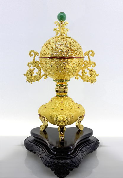 传统首饰展区——八宝熏香炉-老凤祥
