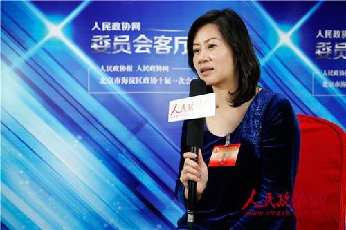 图为北京市海淀区政协委员张华接受人民政协网专访。王洪泽 摄