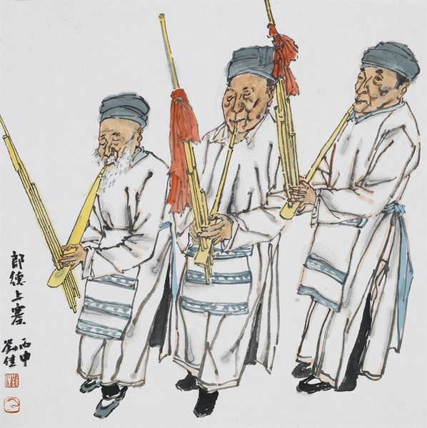 刘佳 郎德上寨50cm×50cm