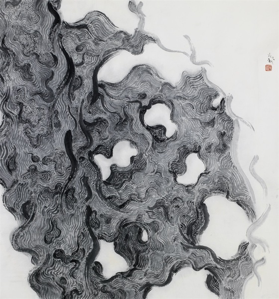 叶放  洞天四相（四） 96cm×90cm