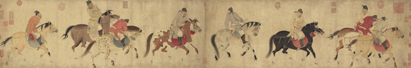元 任仁发 《五王醉归图》