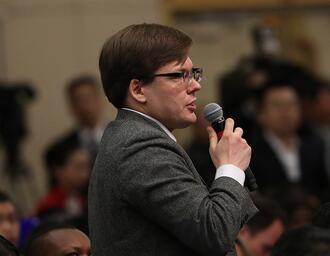 塔斯社记者提问“中美俄三国关系”