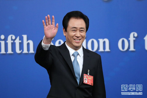 图为全国政协常委，恒大集团董事局主席许家印。
