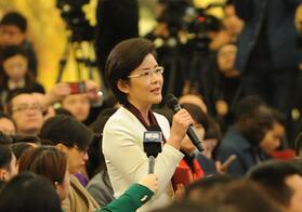 中央电视台记者提问