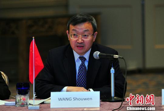 中国商务部副部长王寿文发言。　王健 摄