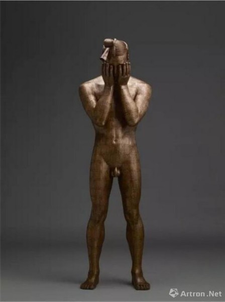 蔡志松 | 故国·颂10#树脂、铜线、铜板 | 62×54×190cm | 2013年