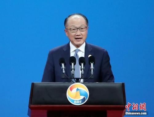 5月14日，“一带一路”国际合作高峰论坛高级别会议在北京举行，世界银行行长金墉致辞。<a target='_blank' href='http://www.chinanews.com/'>中新社</a>记者 侯宇 摄