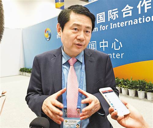中国与全球化智库主任王辉耀。记者 陈钧 摄