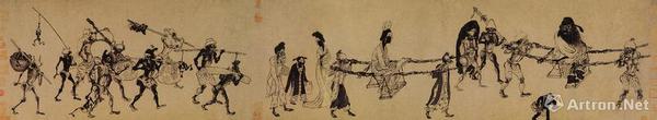 龚开《中山出游图》