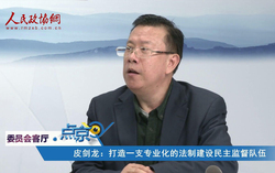 皮剑龙：打造一支专业化的法制建设民主监督队伍