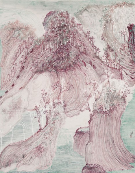 林淼 《山風初日图》尺寸：145x184cm，纸本水墨 创作时间：2016年，画种：中国画 - 副本