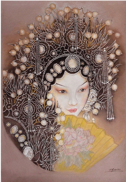 王雅兰 蝴蝶夫人 78×54.5cm