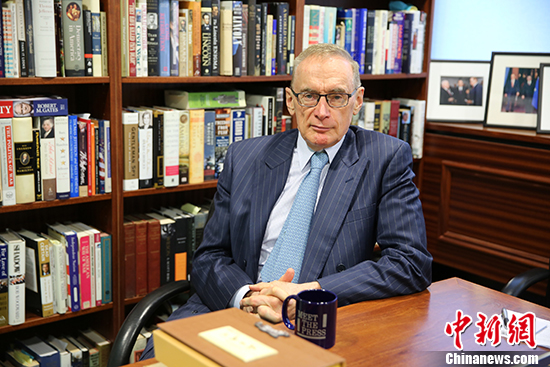 澳大利亚前外长鲍勃·卡尔接受<a target='_blank' href='http://www.chinanews.com/'>中新社</a>记者采访。 <a target='_blank' href='http://www.chinanews.com/'>中新社</a>记者 陶社兰 摄
