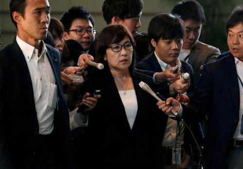 资料图片：日本防卫相稻田朋美。(路透社)