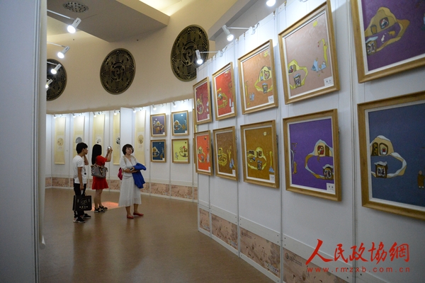 赵学敏、林帝浣、袁小楼二十四节气诗书画展现场 (2)