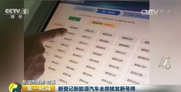 新能源汽车专用号牌来了！以后，你的车牌长这样