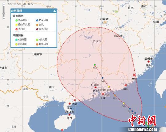 “玛娃”加强为热带风暴级将于3日白天登陆广东