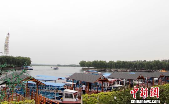 图为白洋淀景区码头。　韩冰 摄