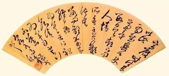 王铎 临古法帖扇面